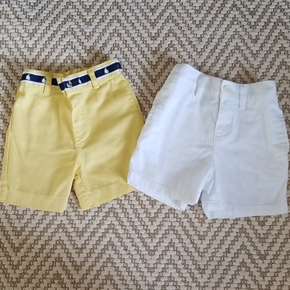 White short ralph lauren 12m,Edgill collection 9m